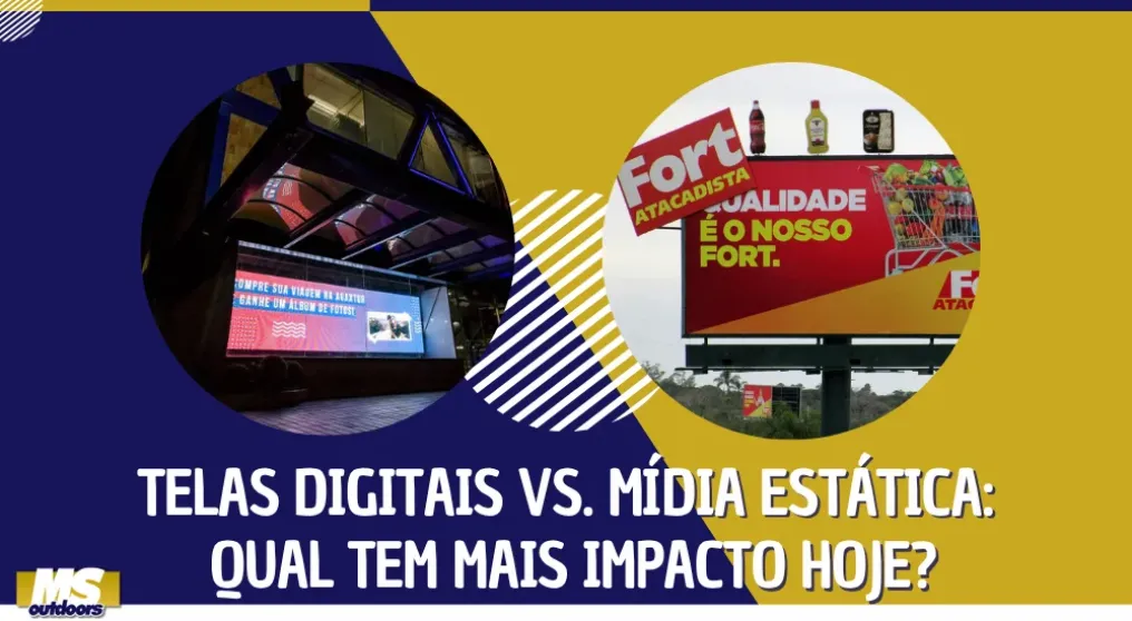 Telas digitais vs. m&iacute;dia est&aacute;tica: qual tem mais impacto hoje?